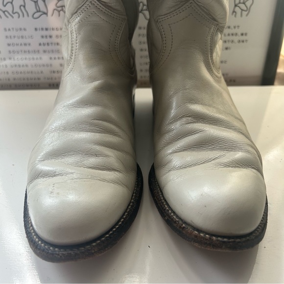 Justin Leather Cowboy Boots - Picture 5 of 6